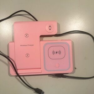 Pink Wireless Charger Stand